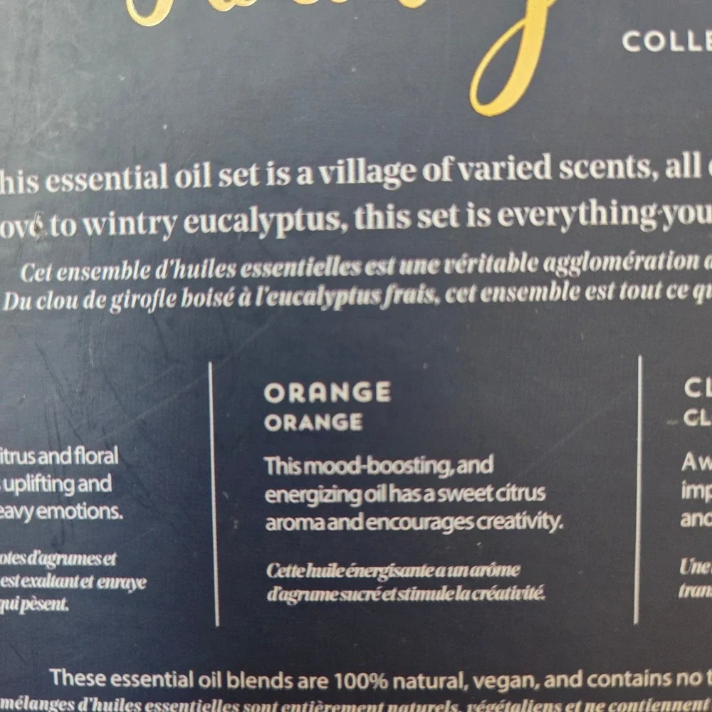 Woolzies Holiday Collection Essential Oil Set Joy Orange Clove Eucalyptus 4 Pack